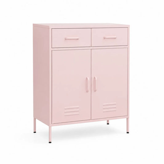 Armario metálico rosa 101cm alto x 65cm ancho x 35cm profundo