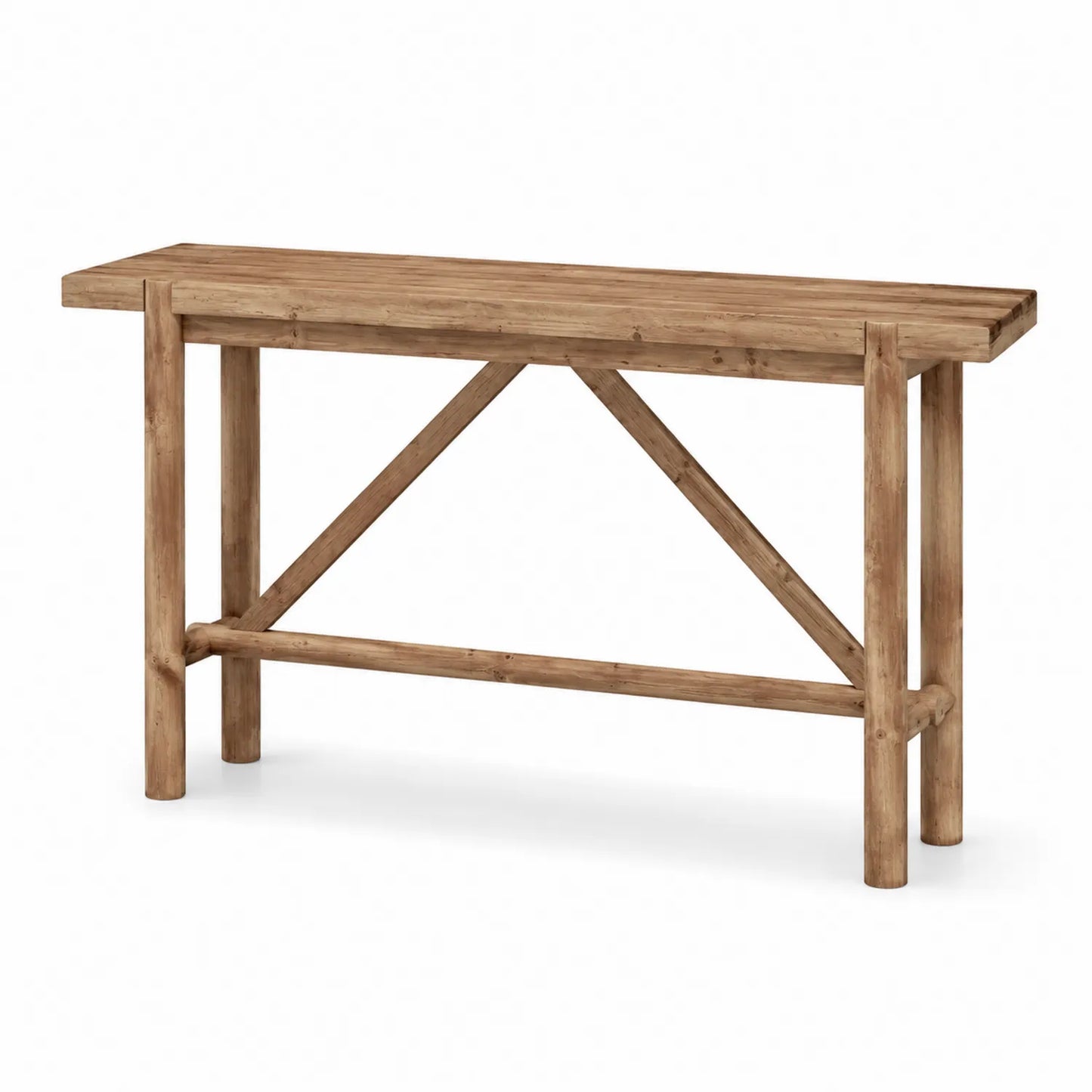 Mesa consola de madera 120x35x75 cm